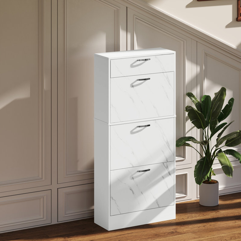 18 Pair Flip Down Shoe Storage