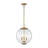 3 - Light Clear Modern Glass Globe Pendant Light