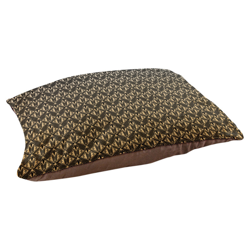 Coussin stylisé dégradé art déco Byrge, l 42,5 po x L 32,5 po, Or