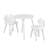 Round Table Portable Plastic Dining Card Table And Chair Set