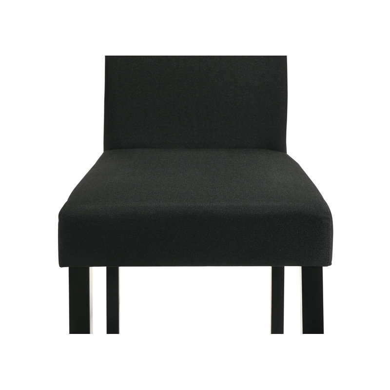 Chaise de salle à manger noire Resia, ensemble de 4