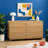 Solid Wood Push-to-Open 6-Drawer Dresser with Recessed Channel Design For Bedroom Storage-493734072