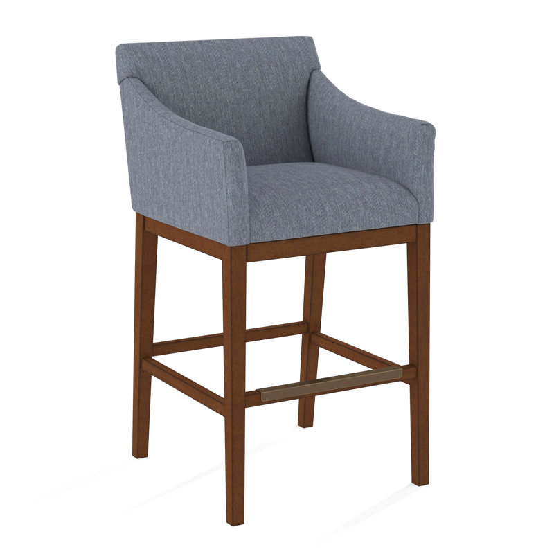 Upholstered Stool, 61558-61, English Saddle