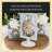 Double Sided Standing Picture Frames - (White, 10 Count) 4X6 Inch Pedestal Photo Frame With Inserts And Base - 2 Sided Frame For Vertical Display