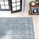 Plainsfield Striped Hand-Loomed Wool Ivory/Navy Area Rug