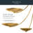 Palmela 40 inch 5-Light Chandelier in Lacquered Brass-129687650-129742219