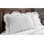 Taie décorative en percale de lin avec bords à volants profonds, fermeture à enveloppe-219266805-219266806