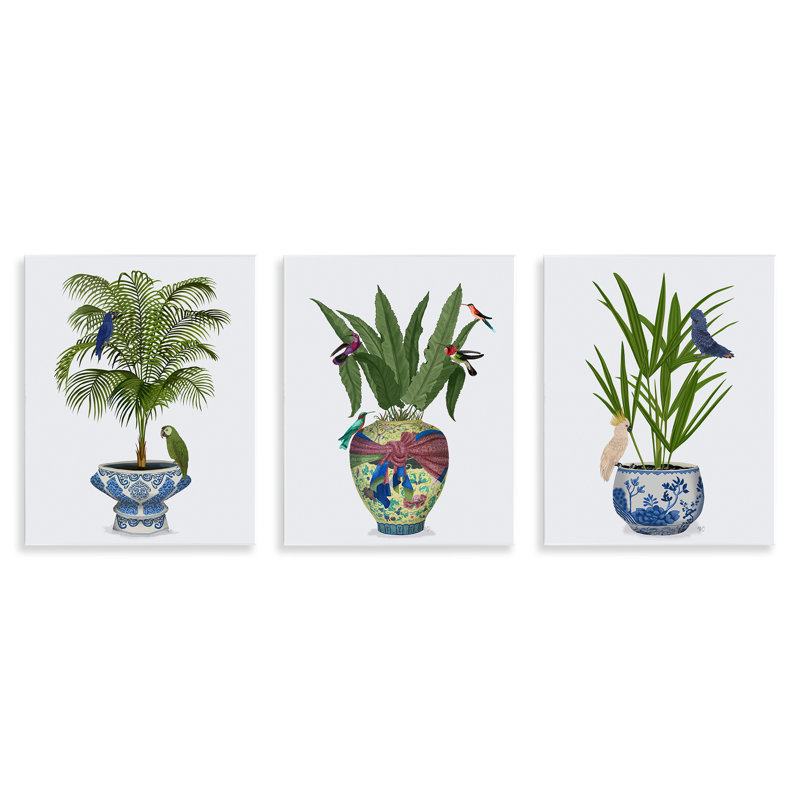 Ensemble de plaques murales "Traditional House Plant" par Fab Funky