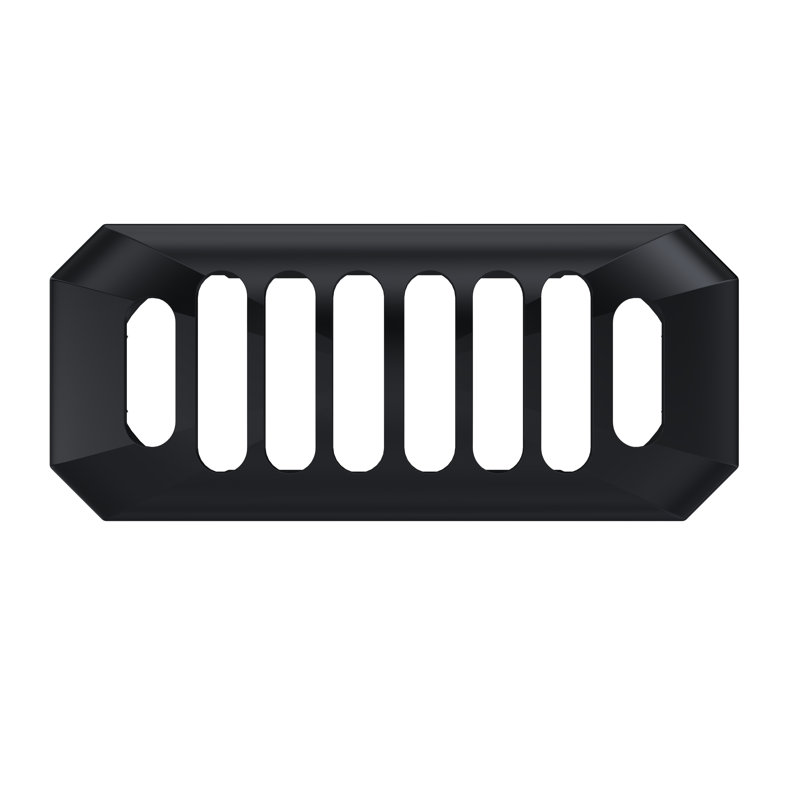 Carlton Chrome Overflow Cover, Matte Black