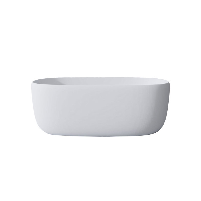 Baignoire de trempage autoportante en résine 51 po avec drain escamotable 51 po