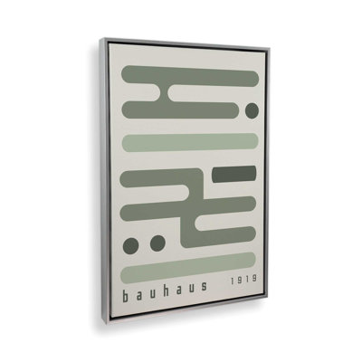 «Green Bauhaus Minimalist Circuitry I», reproduction sur toile 