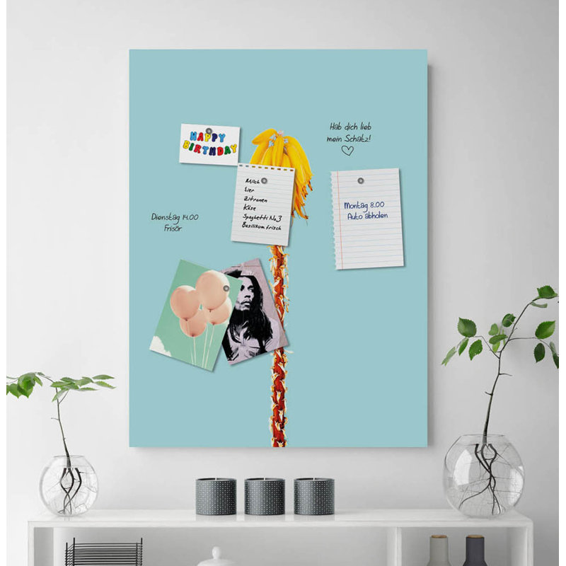 Magnetic Glass Photo Memo Board