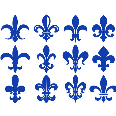 Décalcomanie murale motif fleur du lis