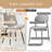 7-Piece Glass Top Dining Table Sets-2113774513