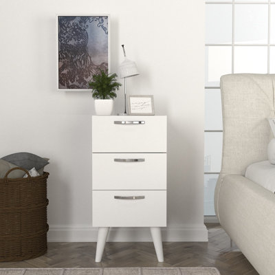 Carrion 40cm W Manufactured Wood Bedside Table