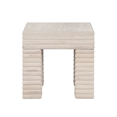 Demartini Square Reeded Accent_End Table