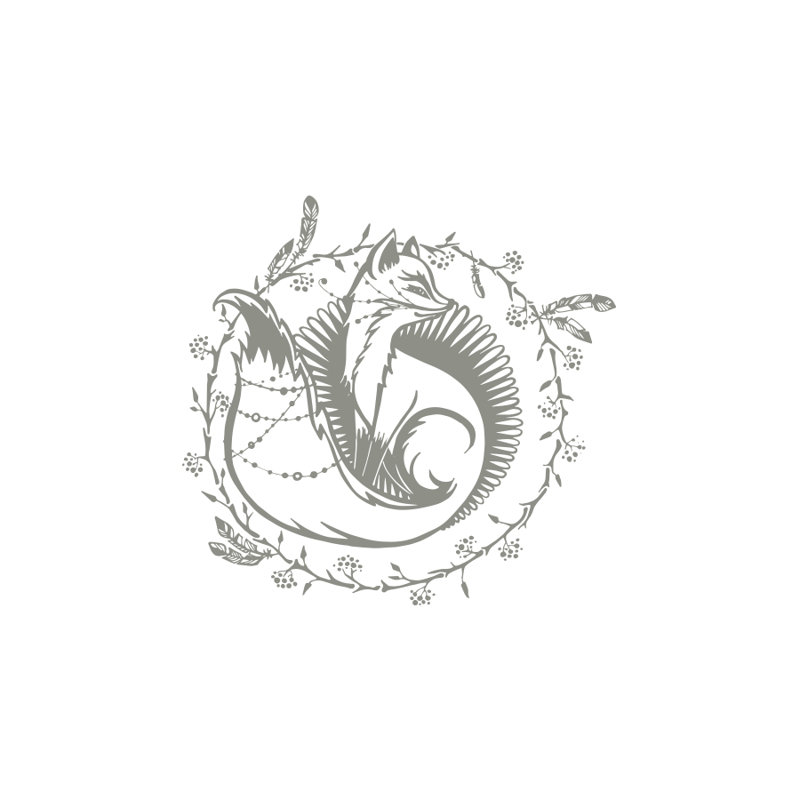 Animals Non-Wall Damaging Wall Decal, Silver/Grey