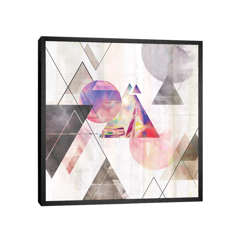 Holographic I by Isabelle Z - Print on Canvas, Black Framed, 66.04 cm H x 66.04 cm W