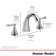 CHATFIELD 8-Inch Widespread 2-Handle Bathroom Faucet 1.2 gpm With Lever Handles