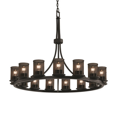 Boarstall 15 - Light Dimmable Chandelier