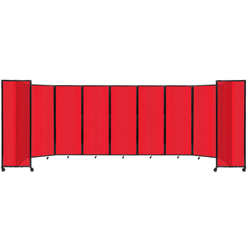Cloison murale en polycarbonate 360, H 48 po x l 168 po, Rouge