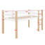 Lit mezzanine en bois avec échelle