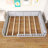 Wood Frame Full Size Upholstered Platform Bed With Guardrail And Pillow-380137085
