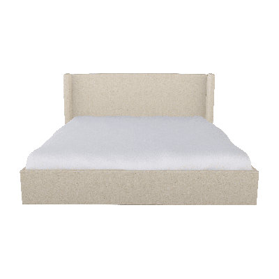Chloe Upholstered Wingback Bed