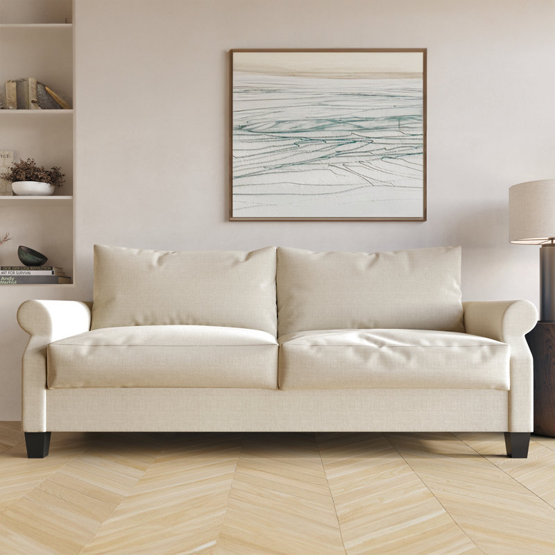 Canapé de réception en tissu Mayner, Beige