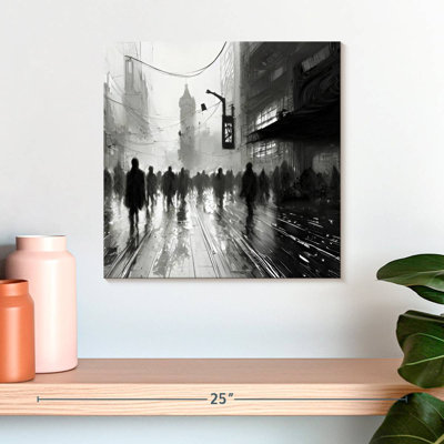 Sireci Crowd In Foggy City