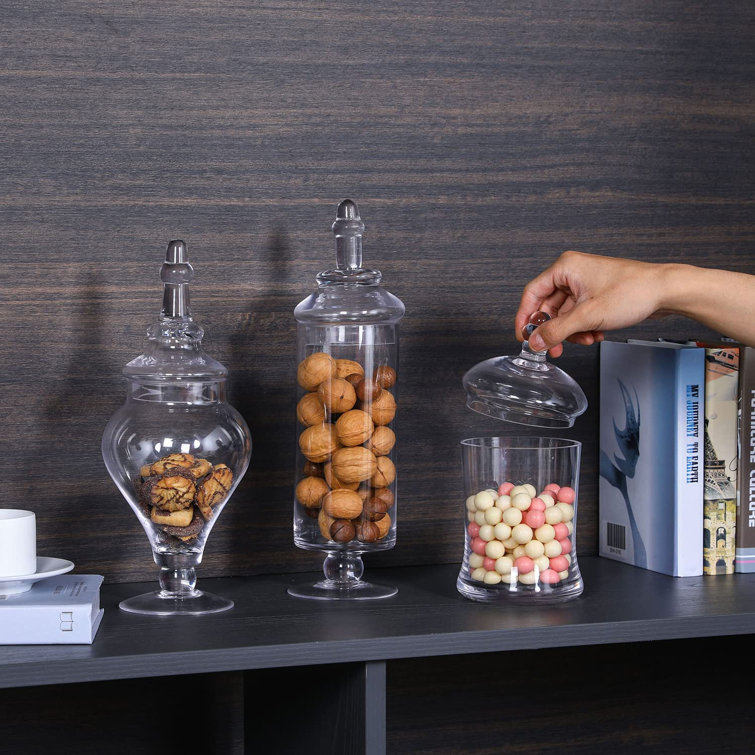 3-Piece Glass Canister Set - GG Collection
