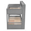 Bunk Bed With Built-In Shelves Beside Both Upper And Down Bed And Storage Drawer-1506674658