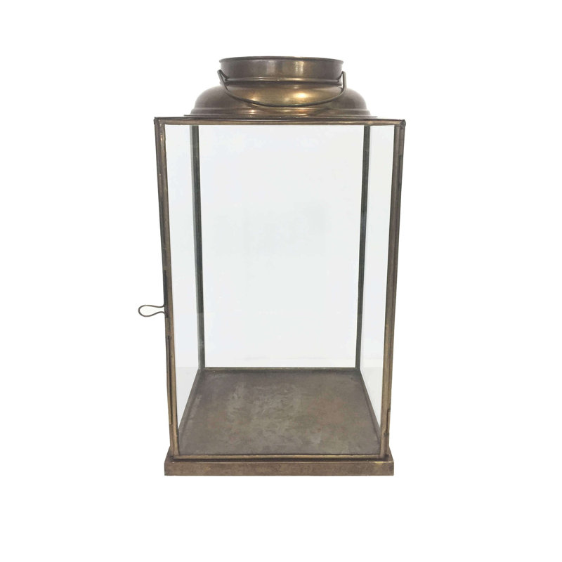Glass Wall Lantern, 25cm H x 15cm W x 15cm D