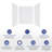 60" X 32"w Shower Combo Kits With Three Pics Matte White Shower Walls and Shower Base