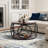 Carnforth 31.5" Round Coffee Table with 2-Tier Storage Shelves-833260530