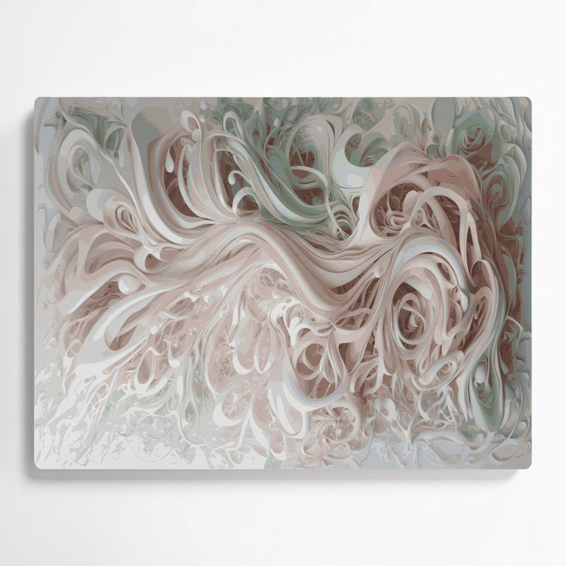Art mural gris Biomorphic Abstraction 51, H 11 po x l 14 po