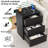 2 Pcs 3-Drawer Nightstands With Outlets And USB Ports-114219161