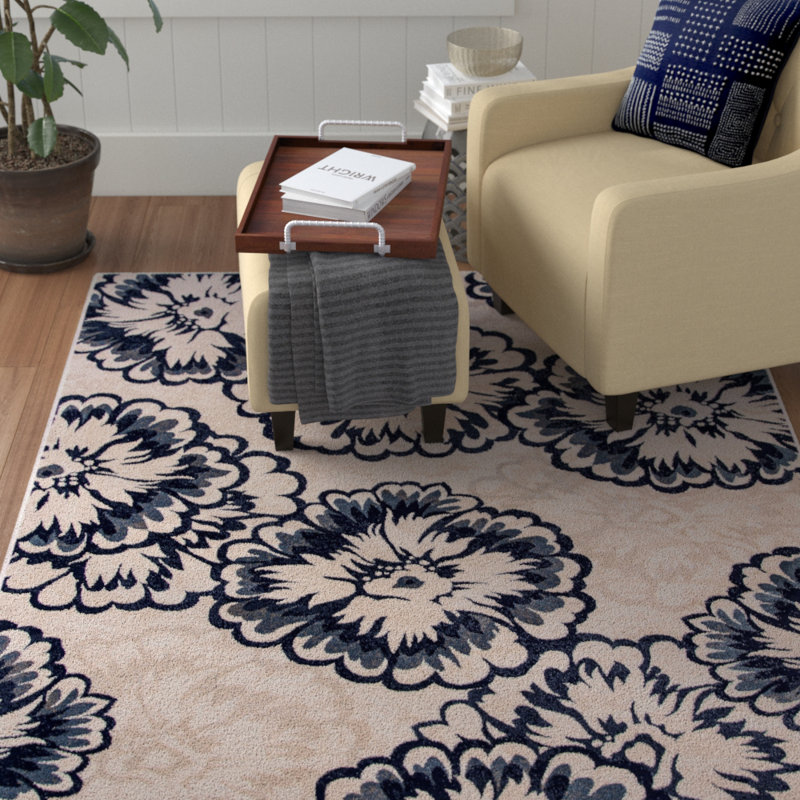 Amy Floral Indoor Rug, Rectangle 7'10" x 10'10"