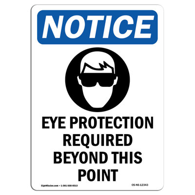 Eye Protection Required Sign