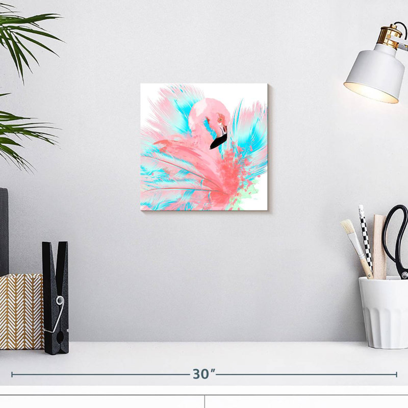 Crowle Cotton Candy Flamingo, H 10 po x l 10 po