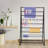 Ribbon Display Organizer Rack With Wheels