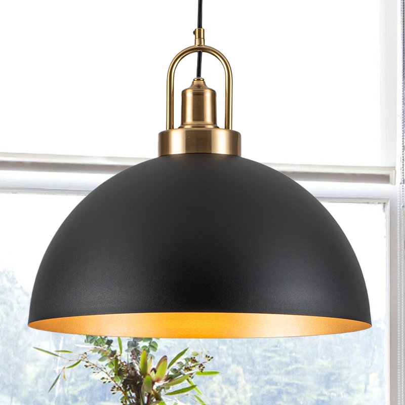 Luminaire suspendu moderne 15,7 "Modern, Noir, 15.7"