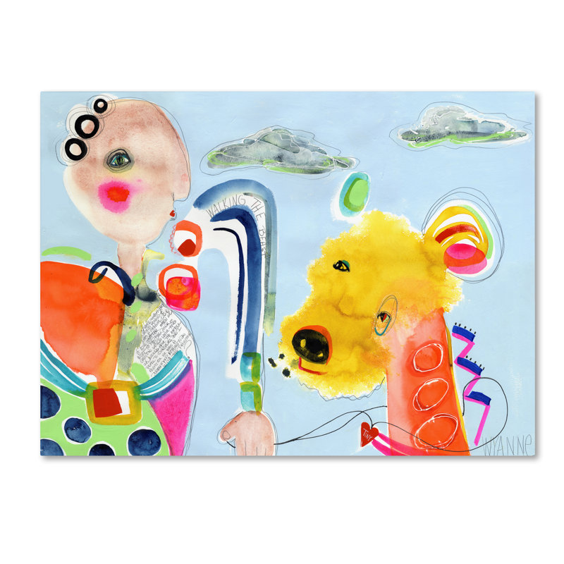 «Walk the Beast» par Berkley, impression sur toile tendue, H 14 po x l 19 po