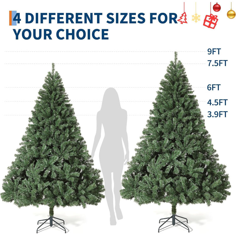 Lighted Artificial Christmas Tree, 3.5' H