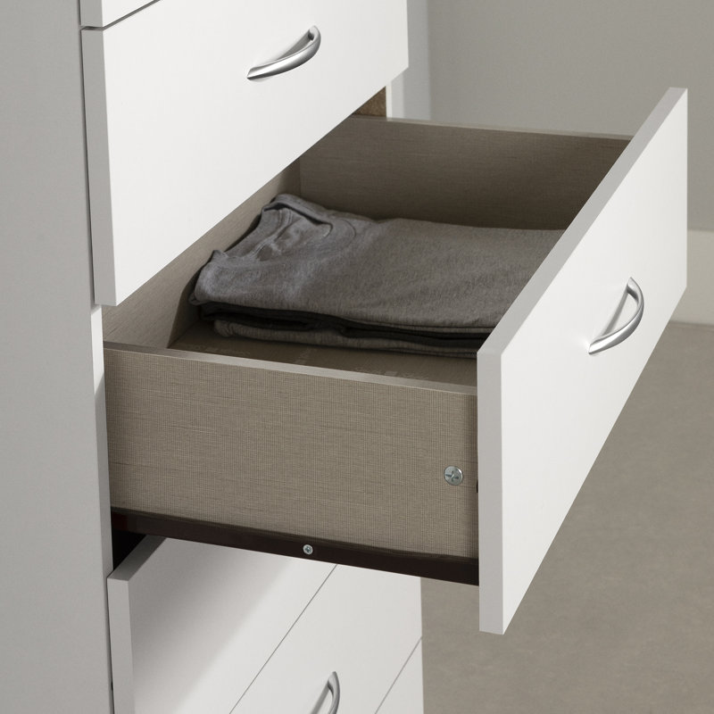 Commode pour femme 6 tiroirs l 19 po, Blanc