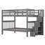 Lit superposé double en bois avec rangement-776046811