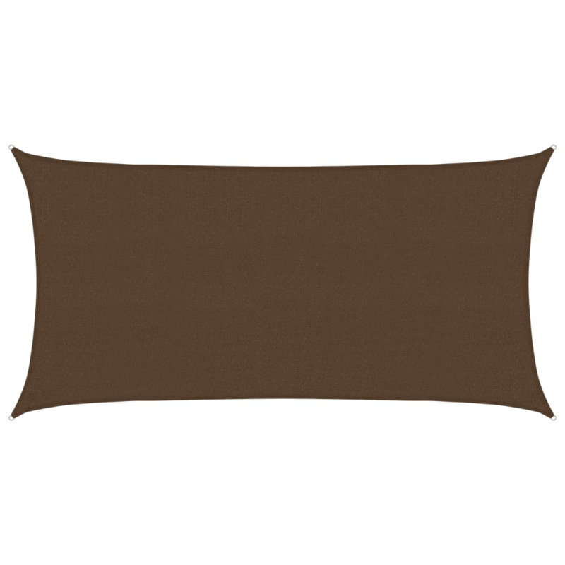 Voile pare-soleil Vidaxl 1,75 oz / pi² PEHD, Brun, 6,56 pi x 16,41 pi