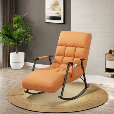 Chaise berçante réglable ergonomique en métal