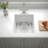 LQS 13''L X 15'' W Granite Composite Undermount White Bar Sink with Sink Grid and Basket Strainer-106943152