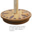 Support de rangement en bois 30 cannes à pêche en bois - foncé-2141157092